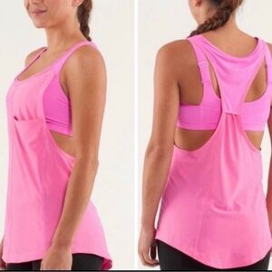 lululemon athletica Pink Racerback Tank Top
